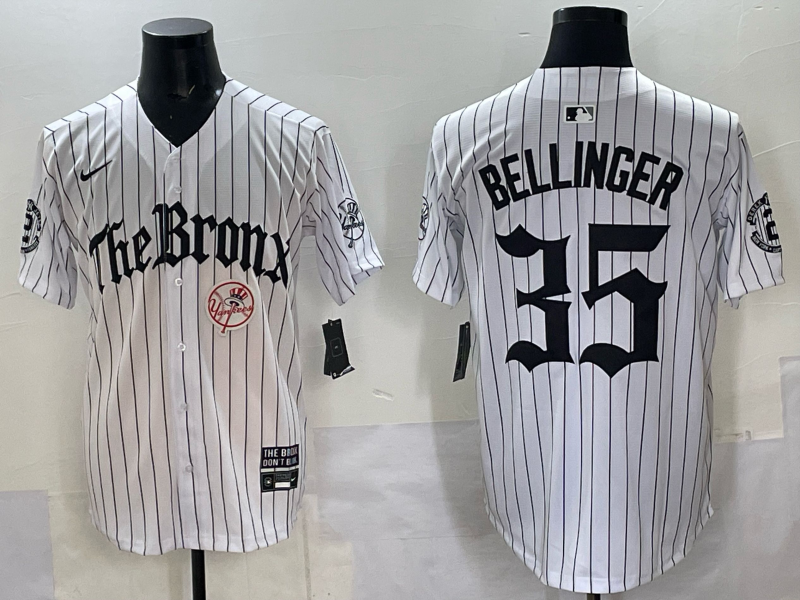 Men New York Yankees #35 Bellinger White Nike  2025 MLB Jersey style 001->new york yankees->MLB Jersey